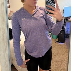 purple adidas loose fit light-weight hoodie